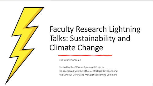 Faculty Lightning Talks - November 2023