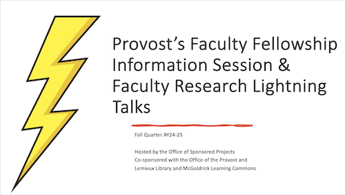 Faculty Lightning Talks - October 2024