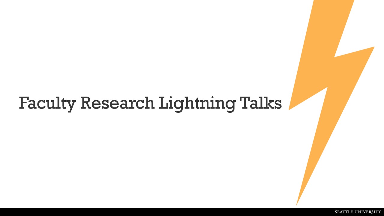 Faculty Lightning Talks