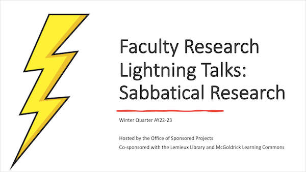 Faculty Lightning Talks - February 2023