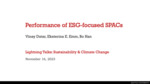 Performance of ESG-focused SPACs by Bo Han