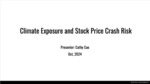 Climate Exposure and Stock Price Crash Risk by Cathy Cao