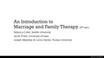 An Introduction to Marriage and Family Therapy by Rebecca Cobb